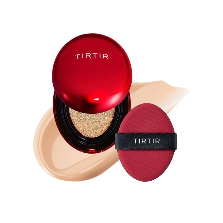 کوشن تیرتیر TIRTIR Mask Fit Red Cushion SPF40 PA++ | کوشن پوشاننده و ماندگار با جلوه نیمه‌مات | ایجاد پوشش یکدست و صاف روی پوست | مناسب آرایش روزانه | رنگ 21N