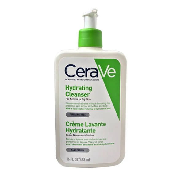 شوینده صورت سراوی CeraVe Hydrating Facial Cleanser | شوینده و پاک‌کننده ملایم صورت مناسب پوست خشک و دهیراته | حاوی سرامیدها و ترکیبات آبرسان | کمک به پاکسازی بدون آسیب به سد دفاعی پوست | حجم 236ml