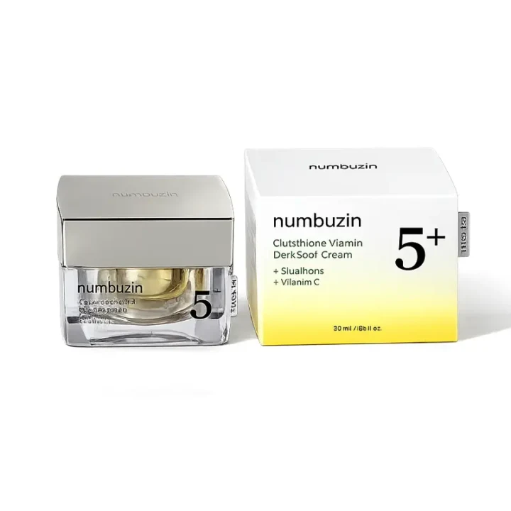 کرم روشن کننده و ضد لک نامبوزین مدل +5 Glutathione مناسب برای انواع پوست حجم ۵۰ میلی لیتر