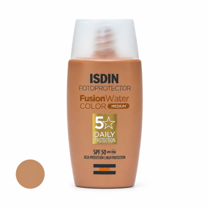 ضد آفتاب رنگی فیوژن واتر مدیوم ایزدین Fusion Water Color Medium SPF50 | ضدآفتاب رنگی پوست صورت