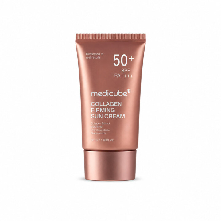 ضدآفتاب بی‌رنگ مدیکیوب Medicube Collagen Sun Serum SPF50+ PA++++ | ضدآفتاب آبرسان و جوانساز | حاوی کلاژن | کمک به حفظ رطوبت و استحکام پوست | بافت سبک و بی‌رنگ