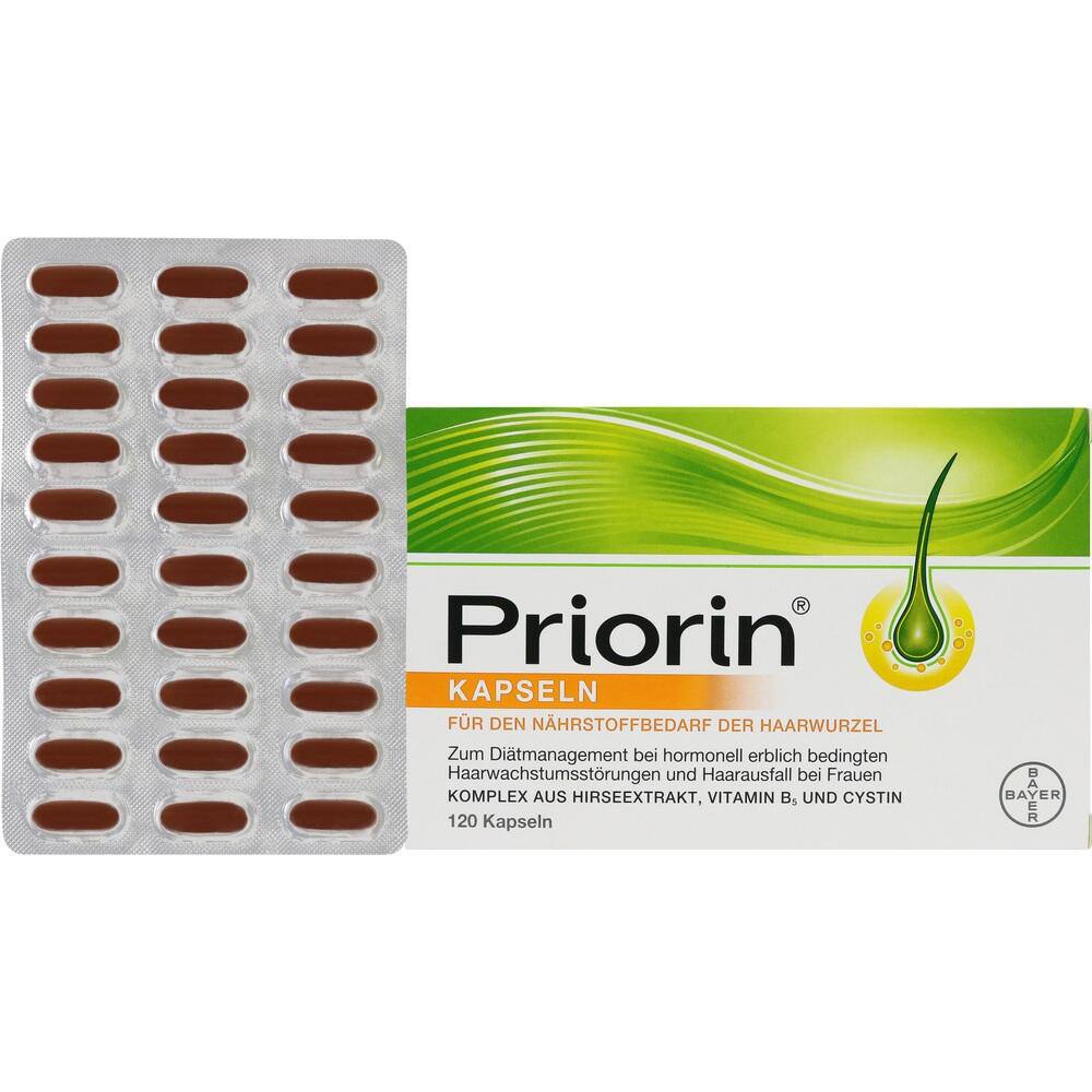 مکمل تقویت و ضد ریزش مو مو پریورین بلایر آلمان Priorin Capsules | مکمل تقویت و تغذیه مو | حاوی ترکیبات مغذی برای حمایت از رشد و سلامت مو | بسته 30 عددی