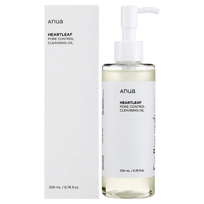 پاک‌کننده روغنی صورت آنوا Anua Heartleaf Pore Control Cleansing Oil | روغن پاک‌کننده و شوینده صورت | کمک به پاکسازی آرایش، ضدآفتاب و چربی اضافی و منافذ پوست | مناسب مرحله اول روتین پاکسازی