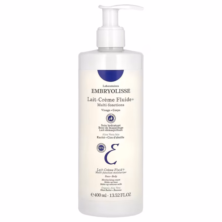 کرم چندکاره امبریولیس Embryolisse Lait-Crème Concentré | مرطوب‌کننده، پرایمر و پاک‌کننده چندکاره | مناسب صورت و بدن | کمک به آبرسانی، نرم‌کنندگی و تقویت سد دفاعی پوست | حجم 400ml