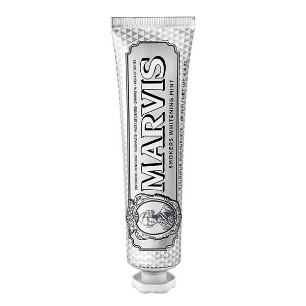 خمیردندان مارویس مخصوص افراد سیگاری Marvis Smokers Whitening Mint Toothpaste | خمیردندان سفیدکننده و ضدلک | کمک به پاکسازی لکه‌های ناشی از مصرف سیگار و قهوه | کمک به حفظ سفیدی و شادابی دندان‌ها | حجم 85m