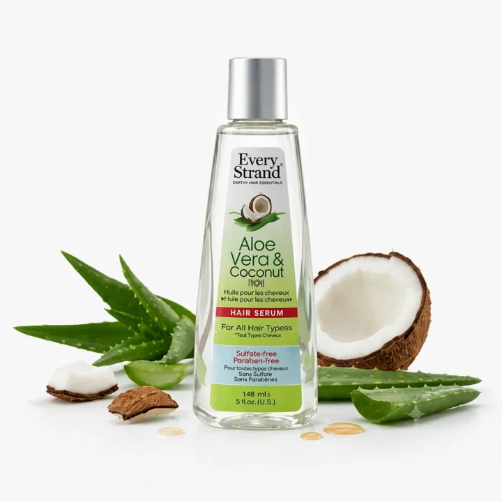 سرم مو اوری استرند مدل Aloe Vera & Coconut Oil مناسب برای موهای خشک و آسیب دیده حجم 177 میلی لیتر