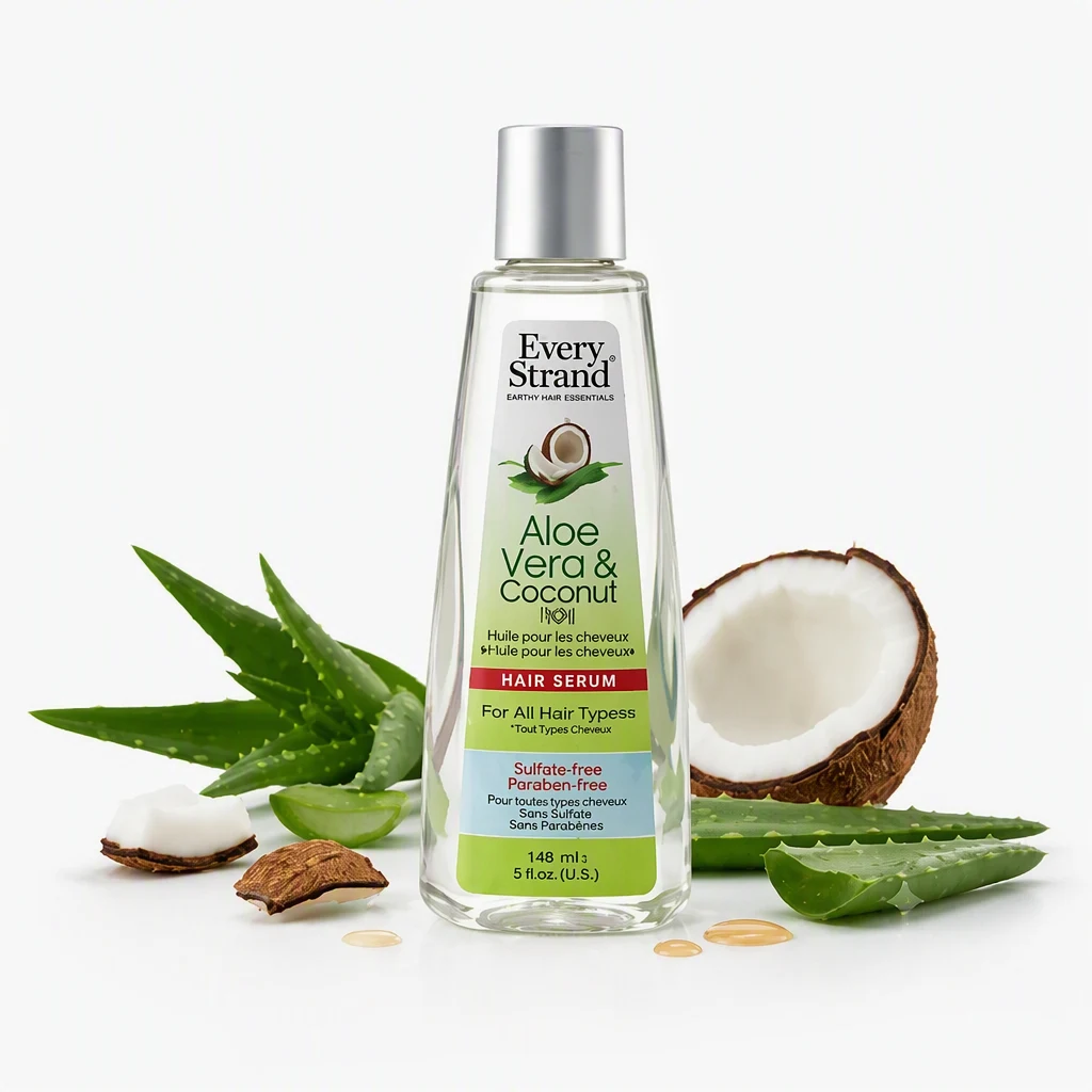 سرم مو اوری استرند مدل Aloe Vera & Coconut Oil مناسب برای موهای خشک و آسیب دیده حجم 177 میلی لیتر