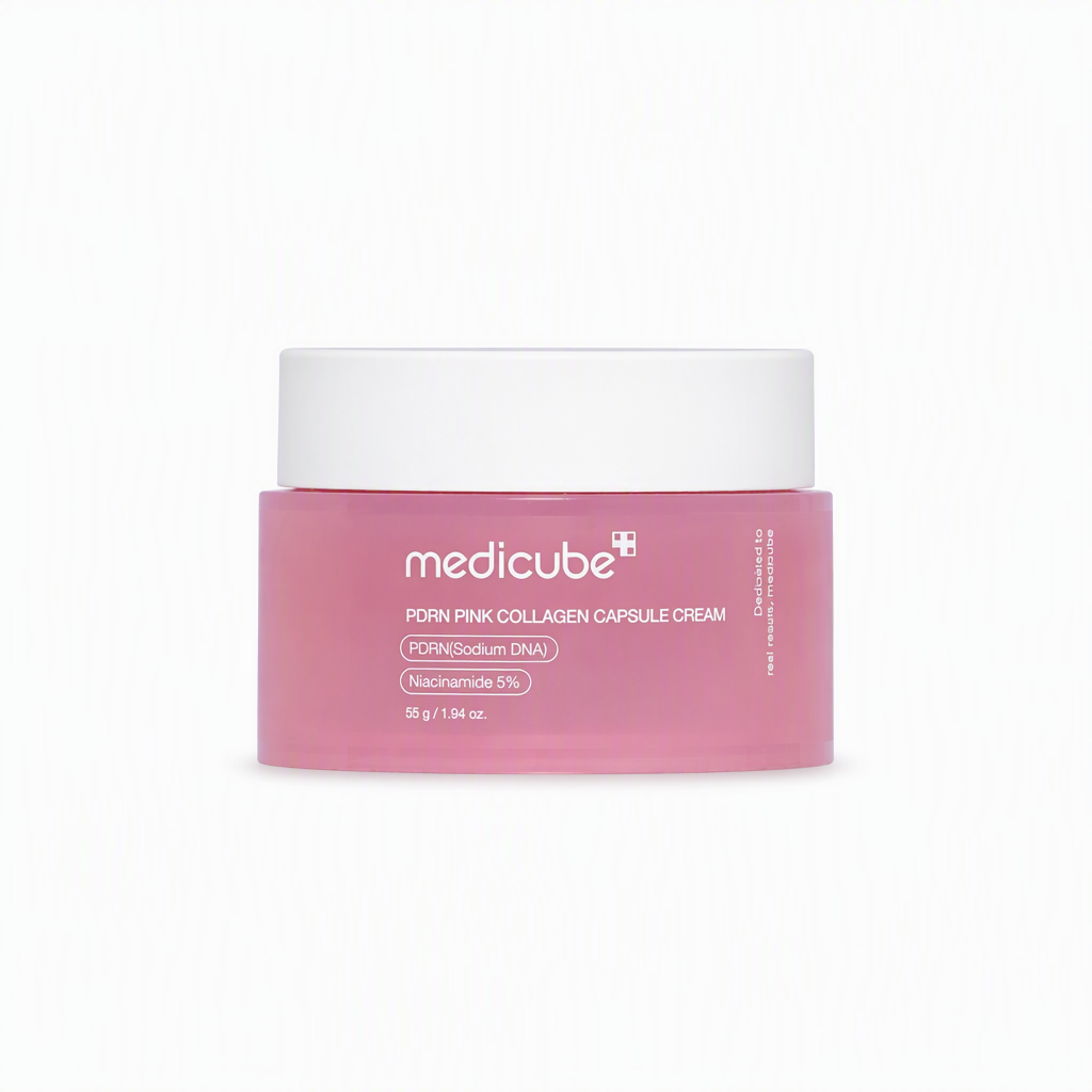 کرم کلاژن کپسولی PDRN مدیکیوب |Medicube PDRN Pink Collagen Capsule Cream کمک به کاهش ظاهر خطوط و افزایش نرمی و شادابی پوست | حجم 55 گرم